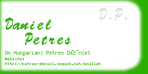 daniel petres business card